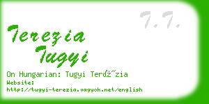 terezia tugyi business card